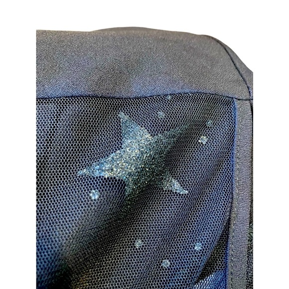 Torrid Black Star Sheer Puff Sleeve Blouse Size 2X - Picture 7 of 11